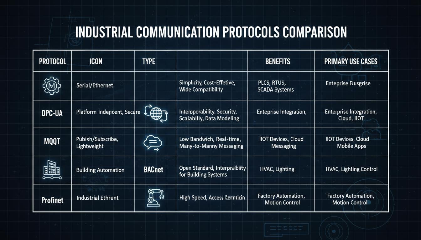 Industrial Protocols - Modbus, OPC UA, DNP3, IEC 61850 | GaugeSnap