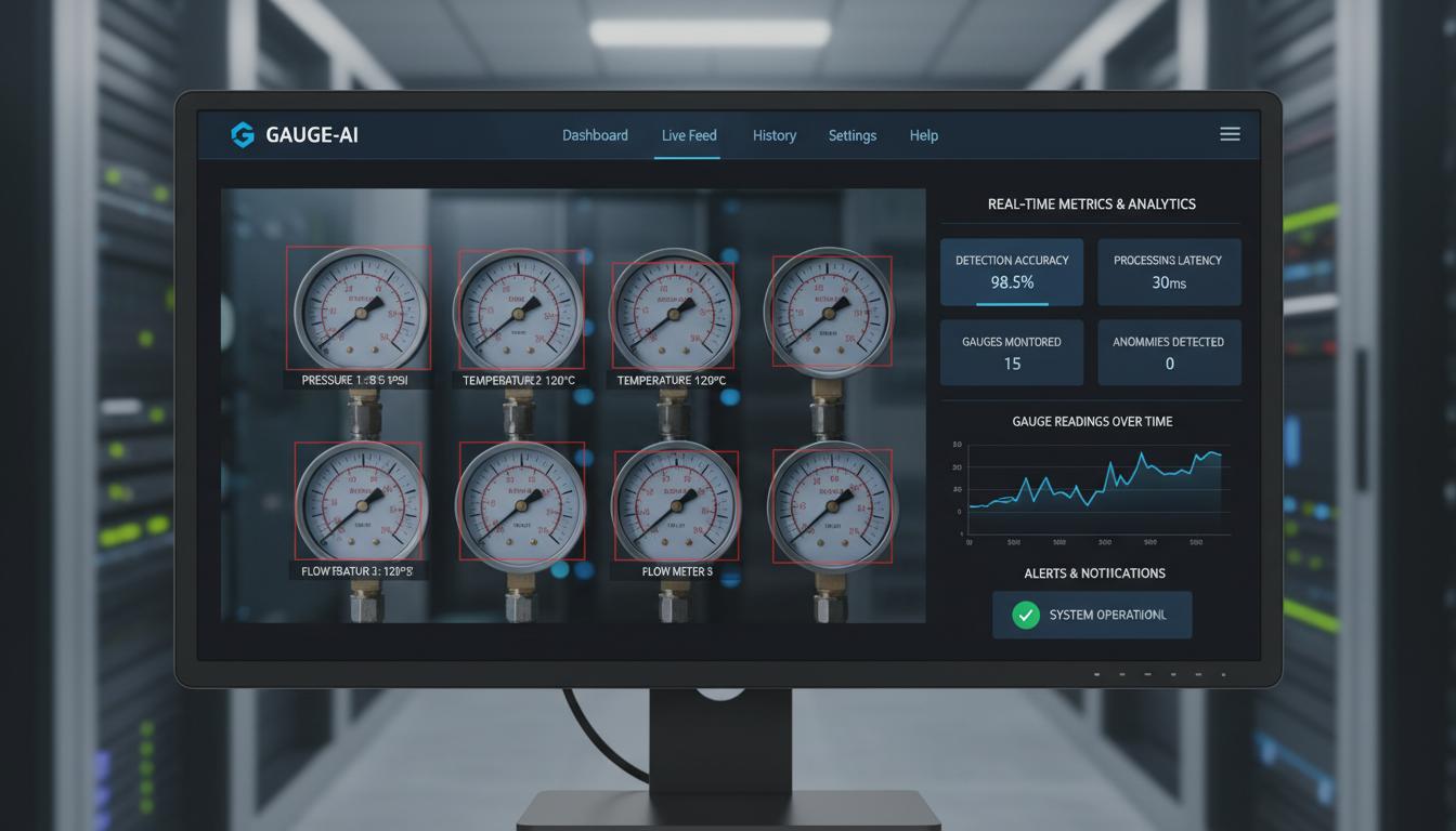 GaugeSnap Demo — ทดลองระบบ AI อ่านค่าเกจมิเตอร์แบบ Real-time ผ่านกล้องของคุณ